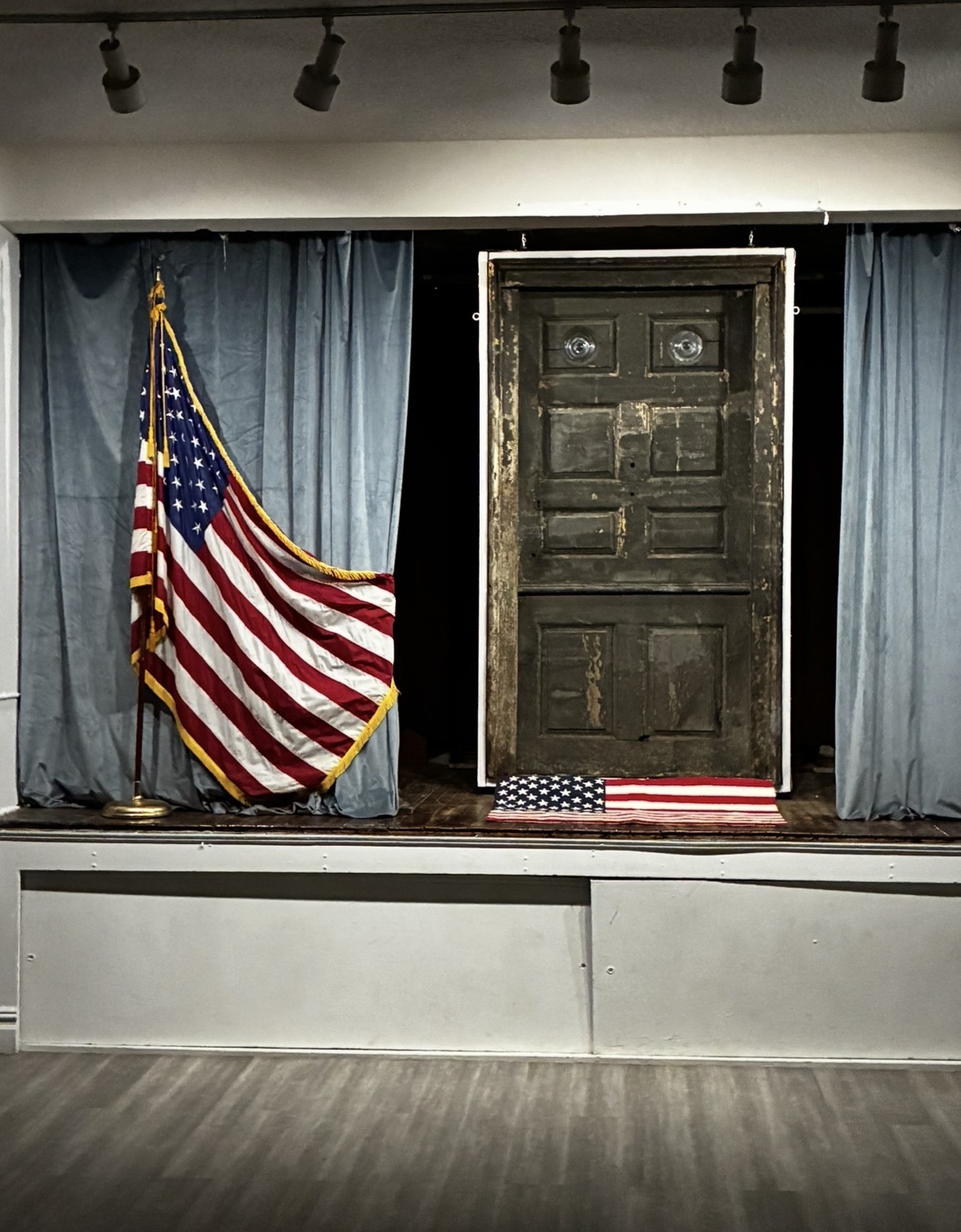 The Jacob Blackwell Homestead Door, seized by the British in the Revolutionary War.