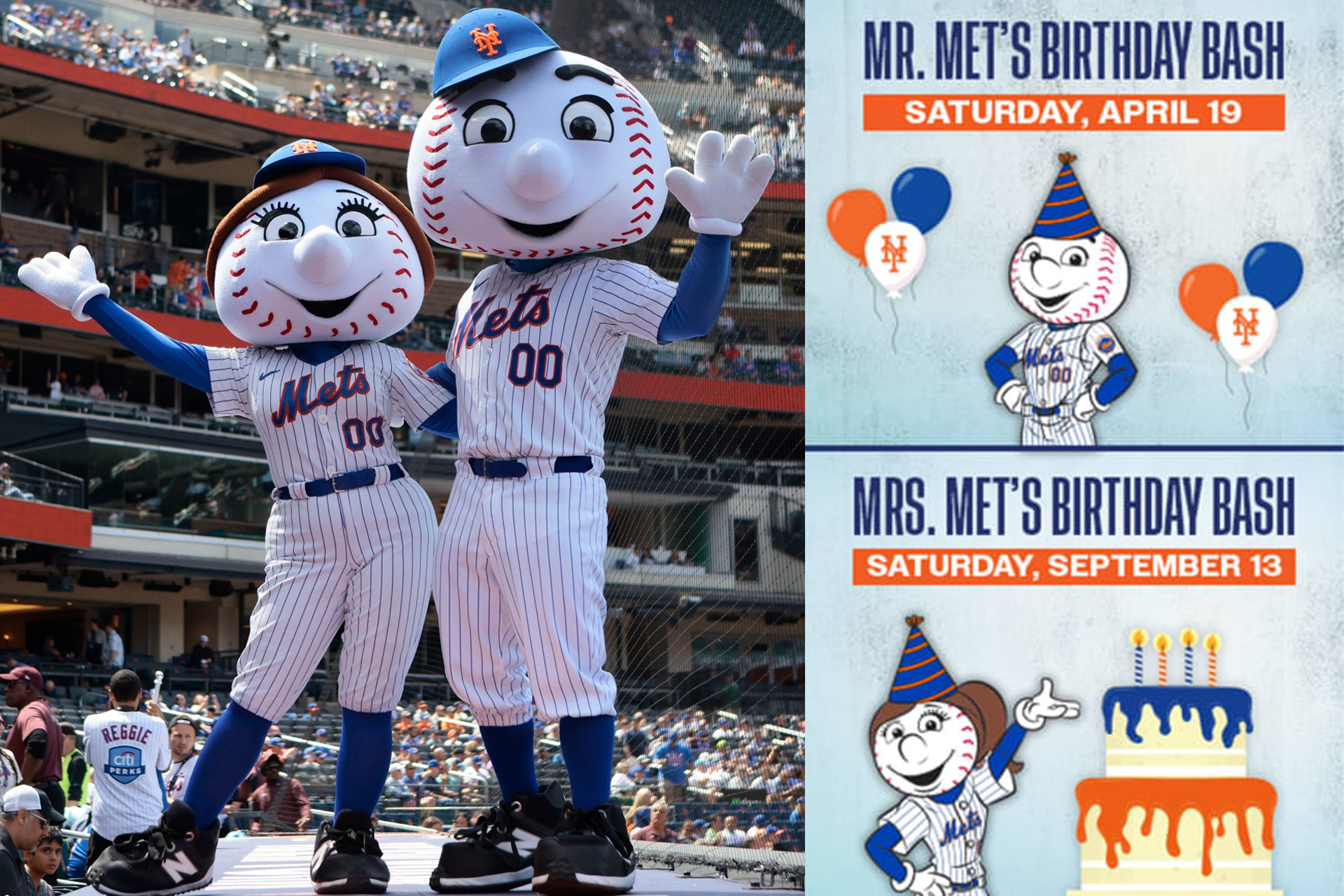 Mr. Met's Birthday Bash - Saturday April 19, 2025 and Mrs. Met's Birthday Bash - Saturday September 13, 2025