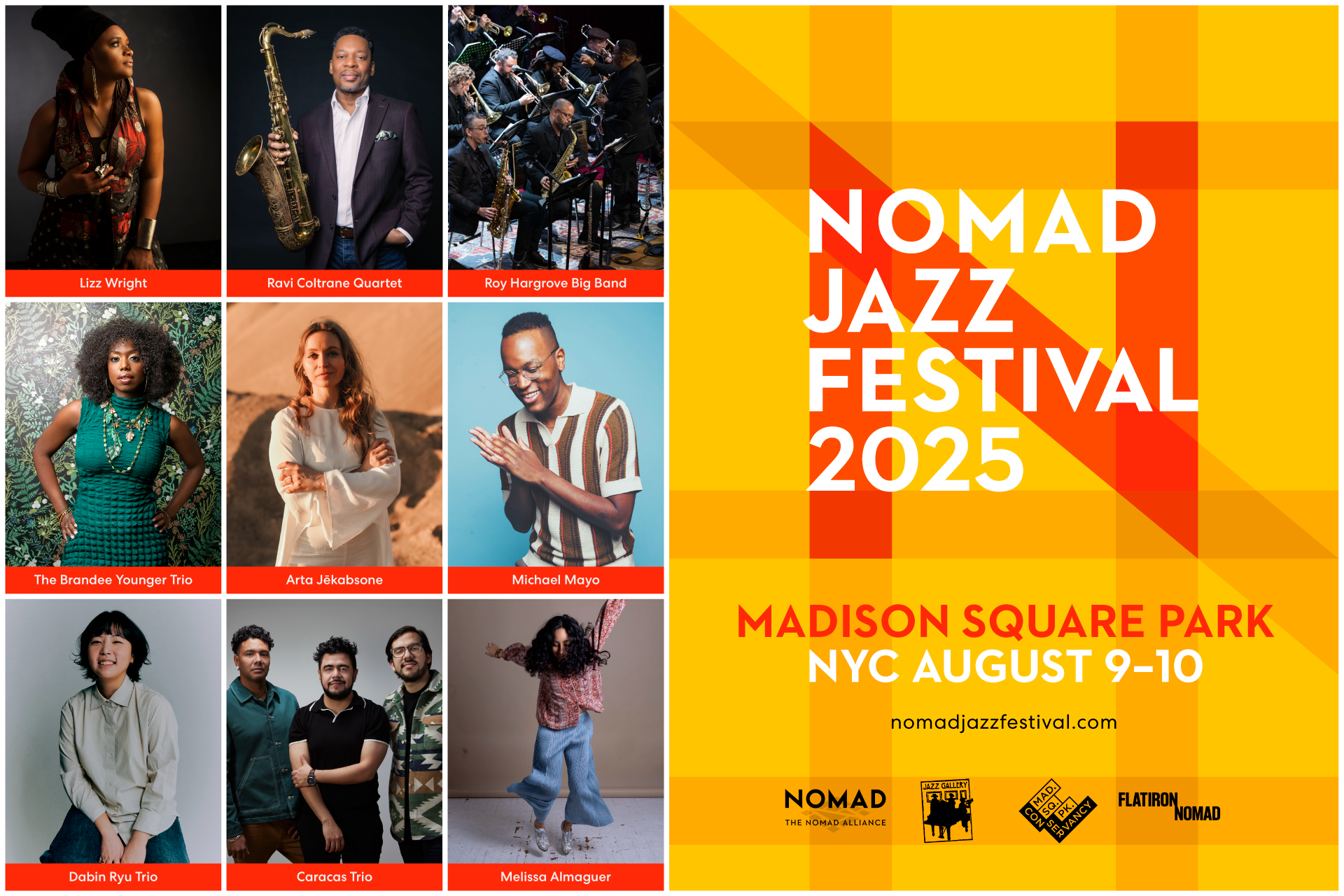 The NoMad Jazz Festival August 9–10, 2025