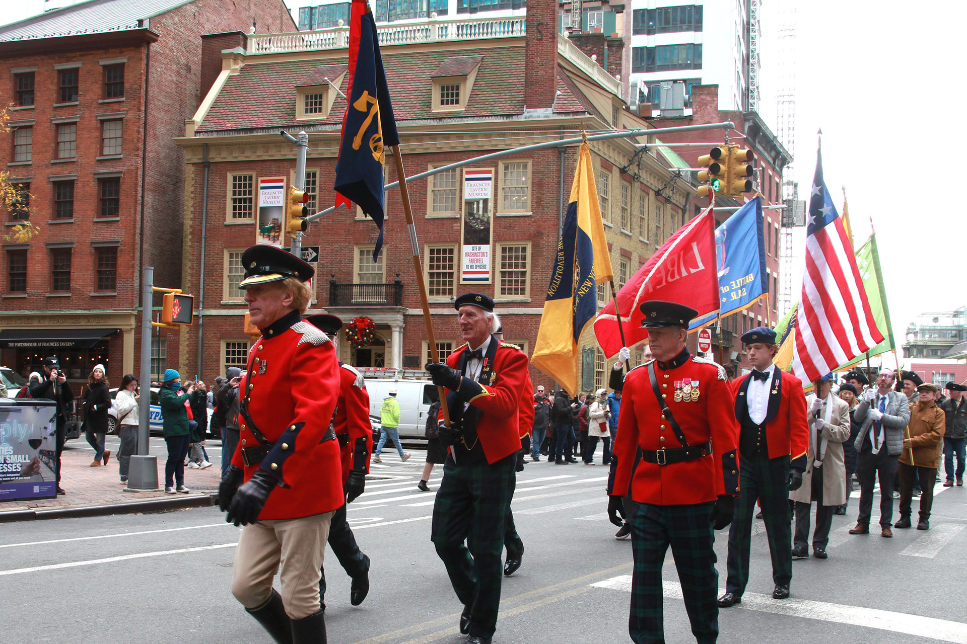 Independence Day Parade in front of Fraunces Tavern Museum